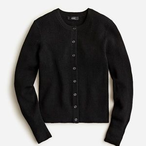 NEW w/ tags —- J. Crew Blended Silk Cardigan (Black / XS)